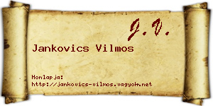 Jankovics Vilmos névjegykártya